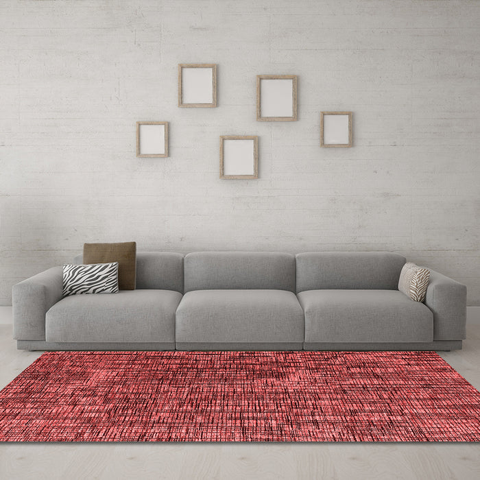 Modern Red Washable Rugs