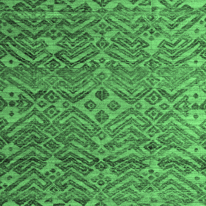 Abstract Emerald Green Modern Rug, abs4612emgrn