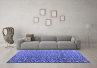 Machine Washable Abstract Blue Modern Rug, wshabs4612blu