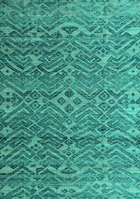 Abstract Turquoise Modern Rug, abs4612turq