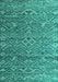 Abstract Turquoise Modern Rug, abs4612turq