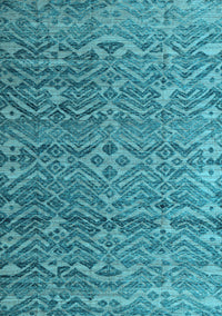 Abstract Light Blue Modern Rug, abs4612lblu