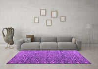 Machine Washable Abstract Purple Modern Rug, wshabs4612pur