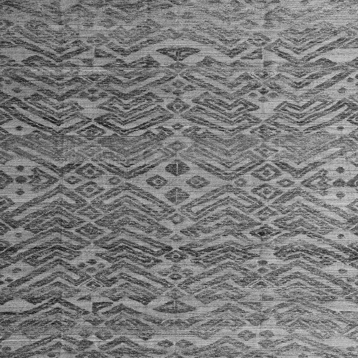 Square Abstract Gray Modern Rug, abs4612gry