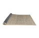 Sideview of Abstract Dark Almond Brown Modern Rug, abs4613