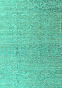 Abstract Turquoise Modern Rug, abs4613turq