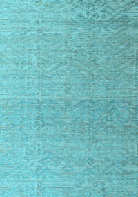 Abstract Light Blue Modern Rug, abs4613lblu