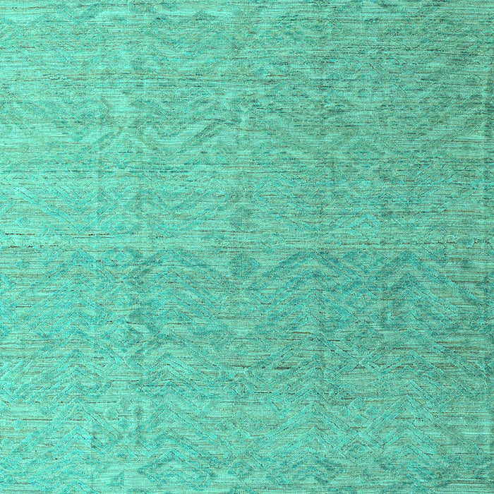 Machine Washable Abstract Turquoise Modern Area Rugs, wshabs4613turq