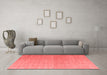 Modern Red Washable Rugs