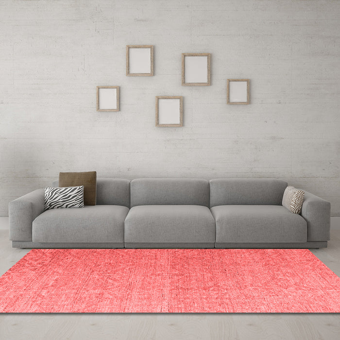 Modern Red Washable Rugs