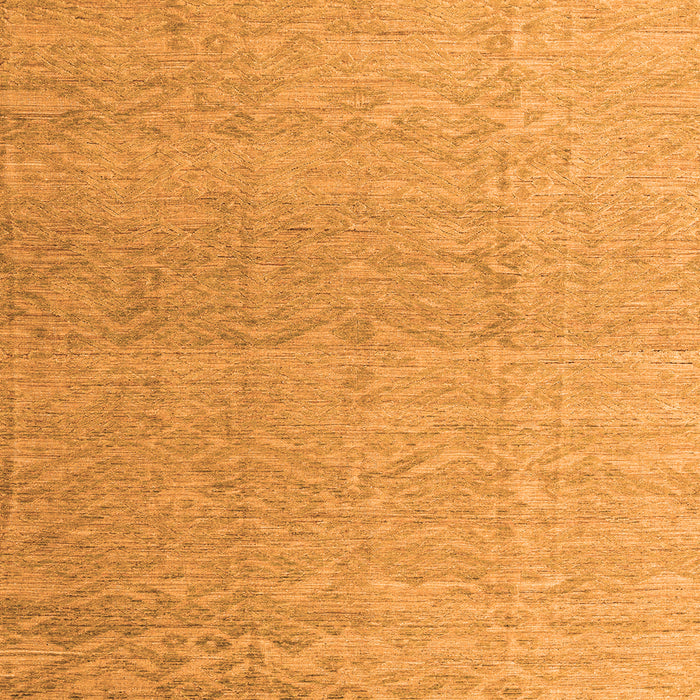 Square Machine Washable Abstract Orange Modern Area Rugs, wshabs4613org