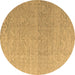 Round Machine Washable Abstract Brown Modern Rug, wshabs4613brn