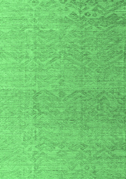 Abstract Emerald Green Modern Rug, abs4613emgrn