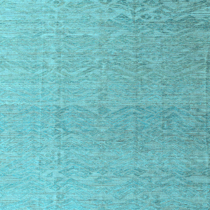 Square Abstract Light Blue Modern Rug, abs4613lblu