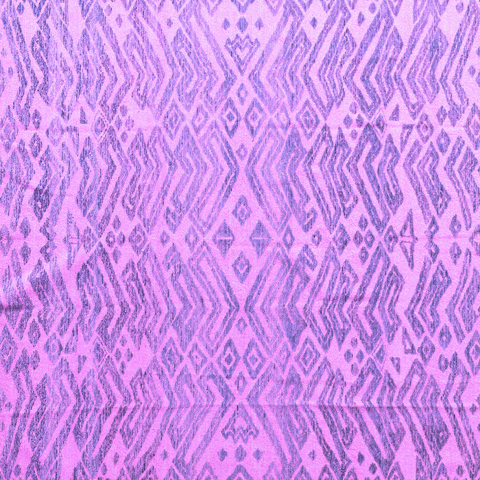Square Machine Washable Abstract Purple Modern Area Rugs, wshabs4614pur