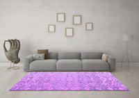 Machine Washable Abstract Purple Modern Rug, wshabs4614pur