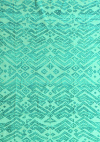 Abstract Turquoise Modern Rug, abs4614turq