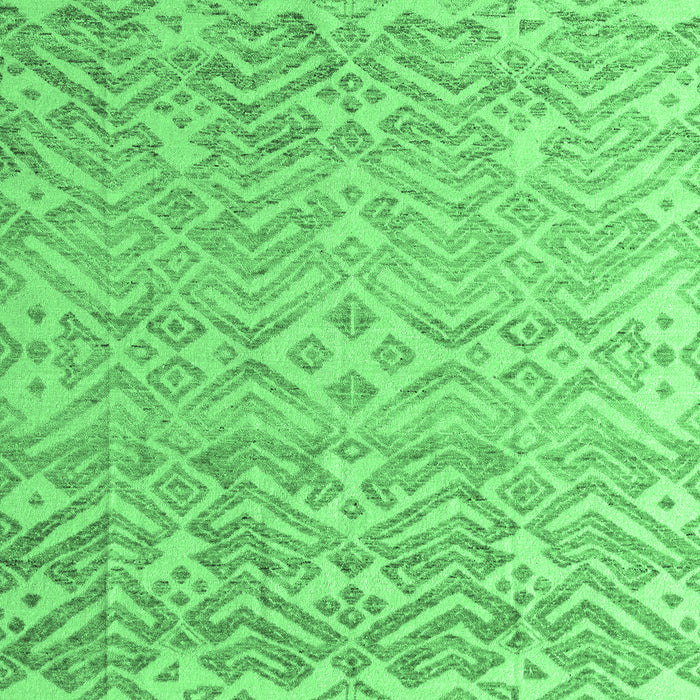 Machine Washable Abstract Emerald Green Modern Area Rugs, wshabs4614emgrn