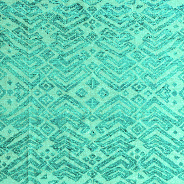 Machine Washable Abstract Turquoise Modern Area Rugs, wshabs4614turq