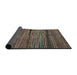 Sideview of Abstract Brown Modern Rug, abs4615