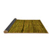 Sideview of Abstract Yellow Modern Rug, abs4615yw