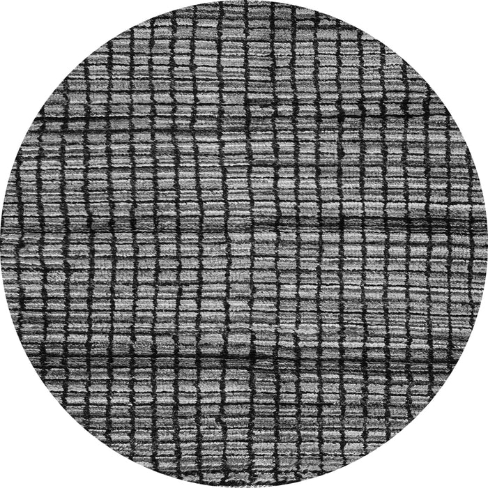 Round Abstract Gray Modern Rug, abs4615gry