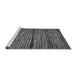 Sideview of Machine Washable Abstract Gray Modern Rug, wshabs4615gry