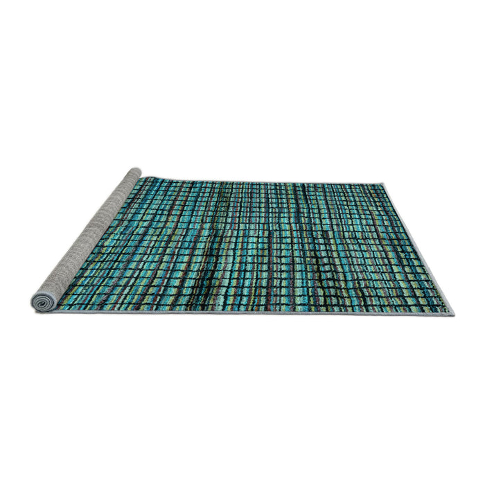 Sideview of Machine Washable Abstract Light Blue Modern Rug, wshabs4615lblu