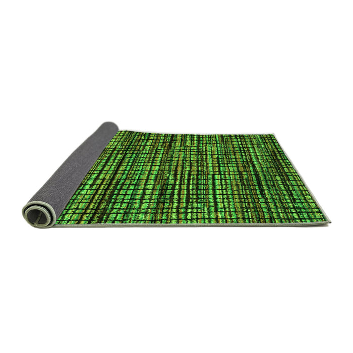 Sideview of Abstract Green Modern Rug, abs4616grn