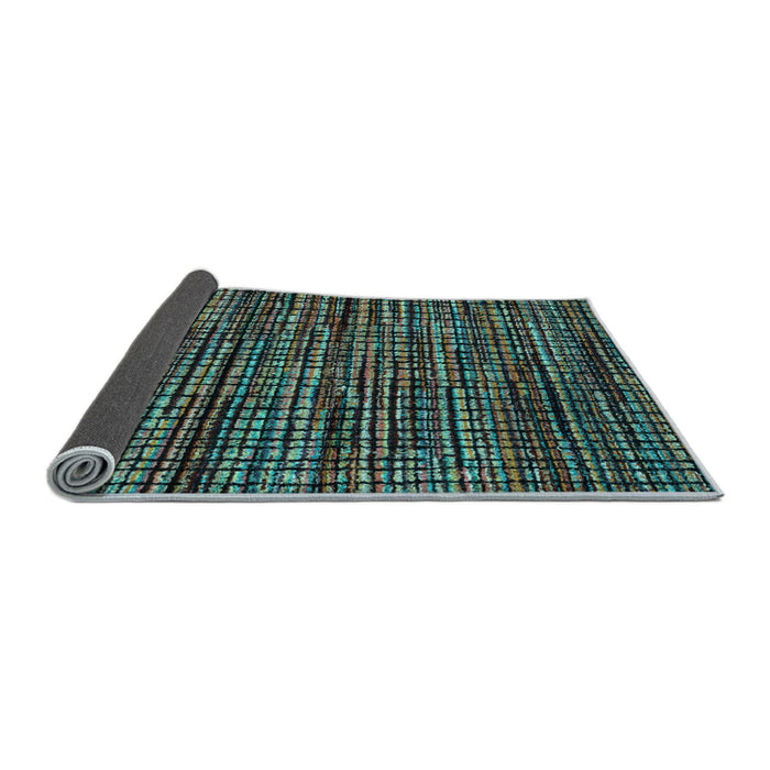 Sideview of Abstract Light Blue Modern Rug, abs4616lblu