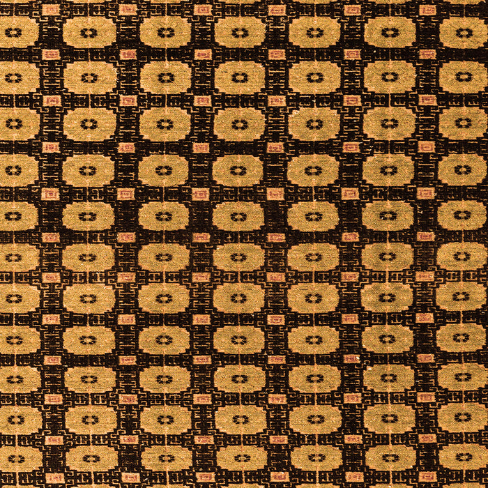 Square Abstract Orange Modern Rug, abs4617org
