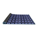 Sideview of Abstract Blue Modern Rug, abs4617blu