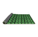 Sideview of Abstract Emerald Green Modern Rug, abs4617emgrn