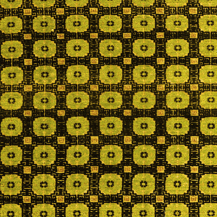 Machine Washable Abstract Yellow Modern Rug, wshabs4617yw