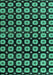 Machine Washable Abstract Turquoise Modern Area Rugs, wshabs4617turq