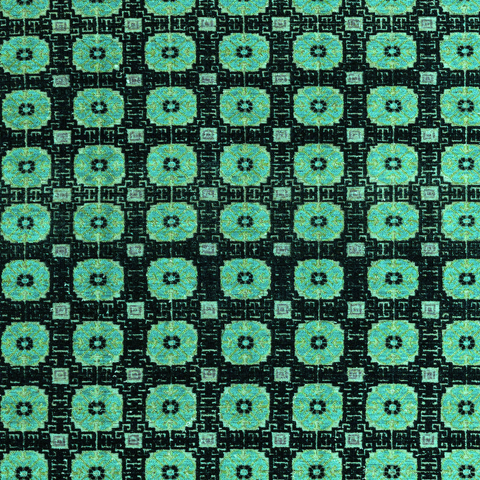 Machine Washable Abstract Turquoise Modern Area Rugs, wshabs4617turq