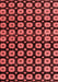 Abstract Red Modern Area Rugs