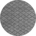 Round Machine Washable Abstract Gray Modern Rug, wshabs4618gry