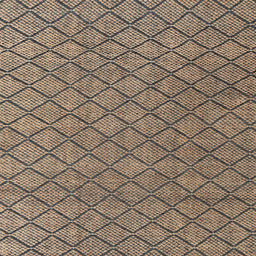 Square Abstract Dark Brown Modern Rug, abs4618