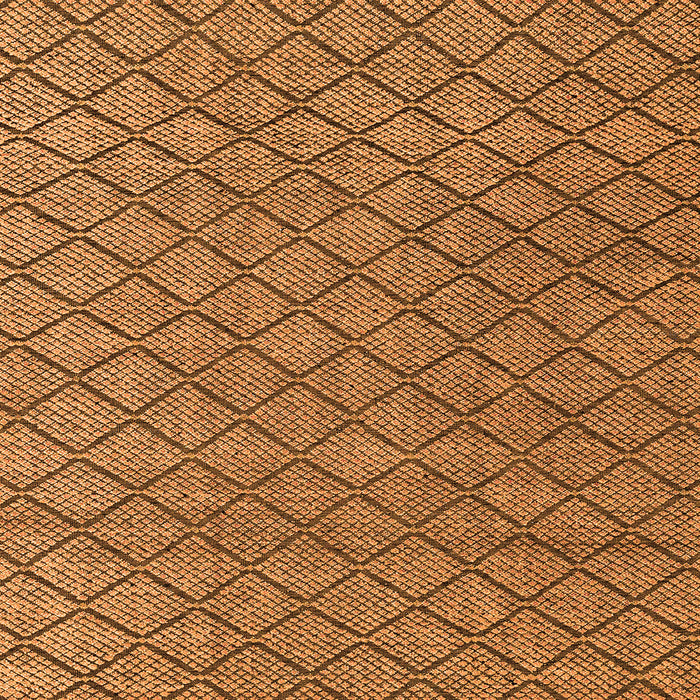 Square Machine Washable Abstract Orange Modern Area Rugs, wshabs4618org