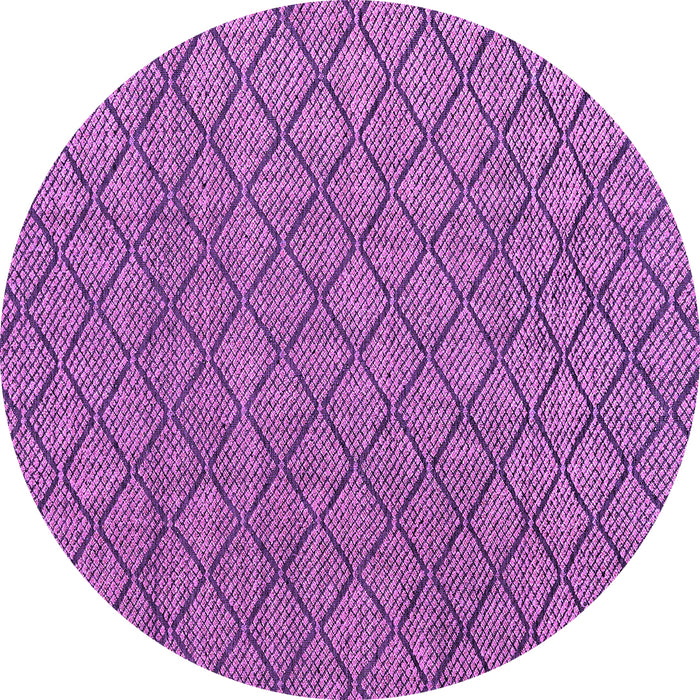 Round Machine Washable Abstract Purple Modern Area Rugs, wshabs4618pur