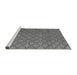 Sideview of Machine Washable Abstract Gray Modern Rug, wshabs4618gry