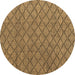 Round Machine Washable Abstract Brown Modern Rug, wshabs4618brn