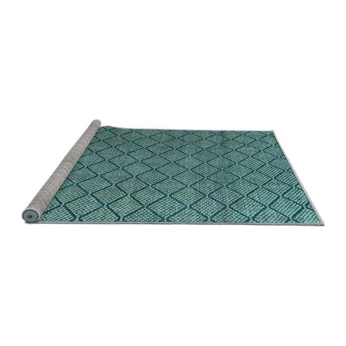 Sideview of Machine Washable Abstract Light Blue Modern Rug, wshabs4618lblu