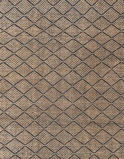 Abstract Dark Brown Modern Rug, abs4618