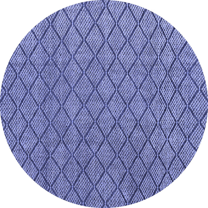 Round Abstract Blue Modern Rug, abs4618blu