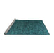 Sideview of Machine Washable Abstract Light Blue Modern Rug, wshabs4619lblu