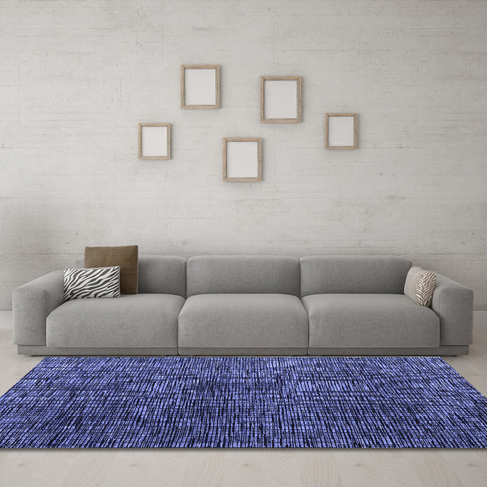Machine Washable Abstract Blue Modern Rug in a Living Room, wshabs4619blu