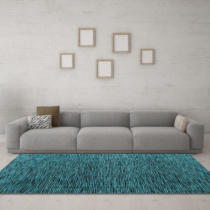 Machine Washable Abstract Light Blue Modern Rug in a Living Room, wshabs4619lblu