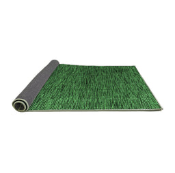 Sideview of Abstract Emerald Green Modern Rug, abs4619emgrn